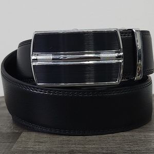 Mens Leather Ratchet belt 1 3/8 inch ,micro adjustable